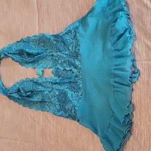 Frederick's of Hollywood One piece, halter lingerie.